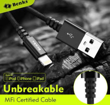 Load image into Gallery viewer, BENKS 1.8M MFI Certified Nylon Braided Lightning Cable
