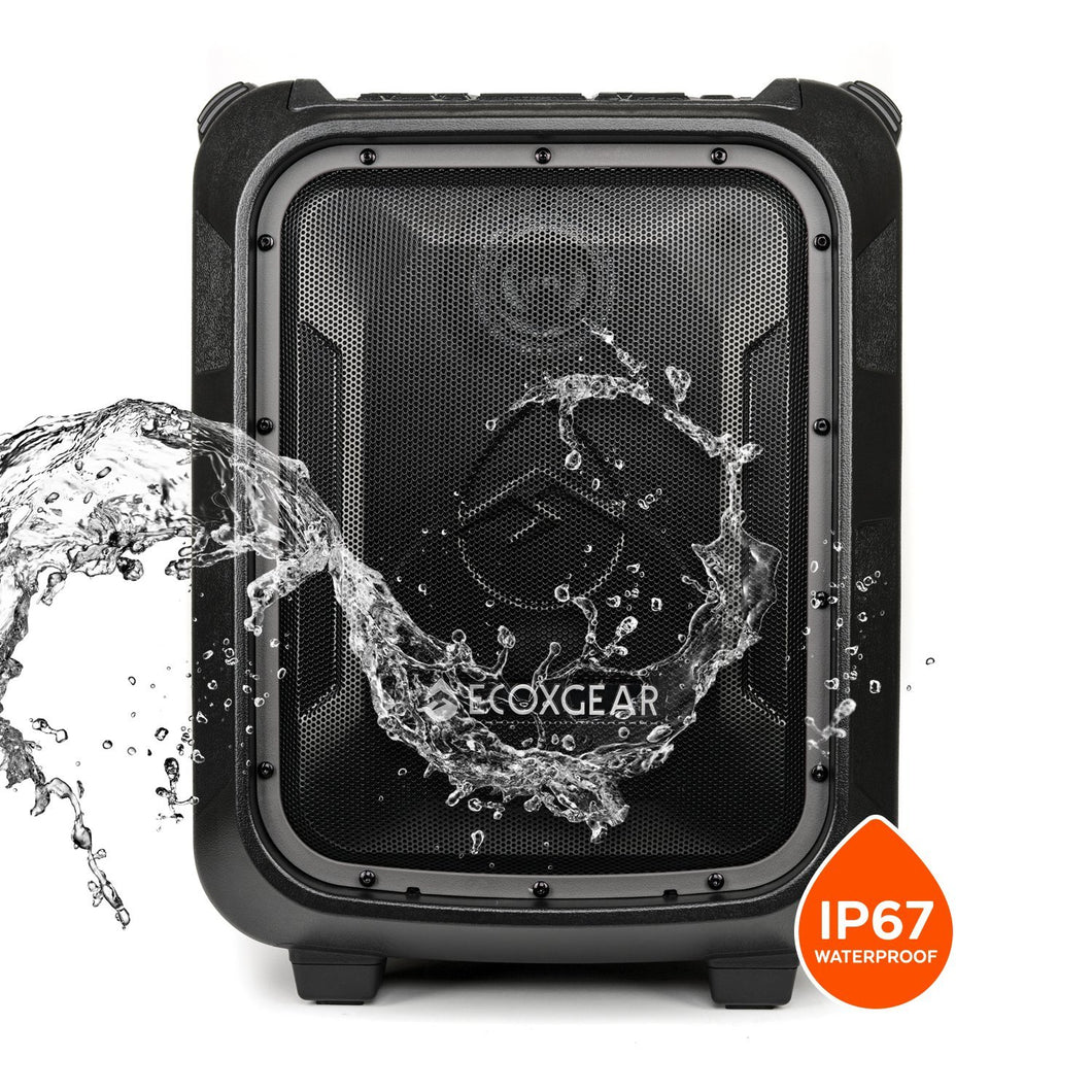 ECOXGEAR EcoBoulder + Outdoor IPX 67 Waterproof Bluetooth Speaker
