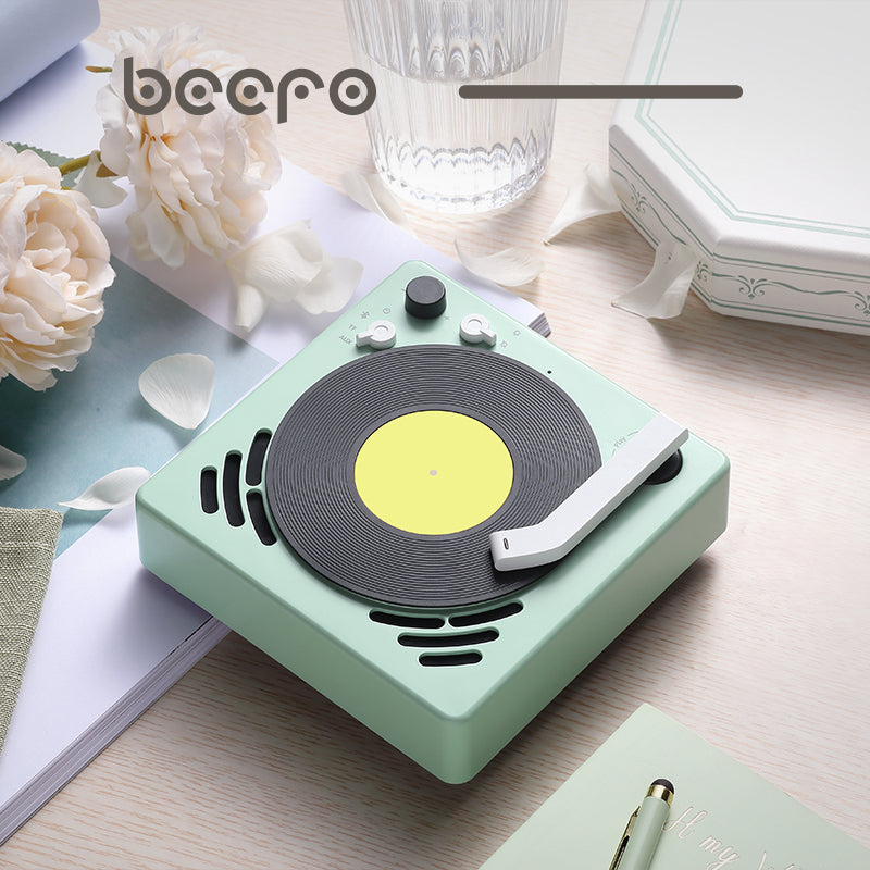BeeFo Little Player,Portable Bluetooth Speaker with Strong Bass, Alarm Clock Function