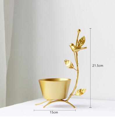Gold Metallic Flower Pot