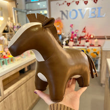 Load image into Gallery viewer, Leather Stuffed Animal Pony

