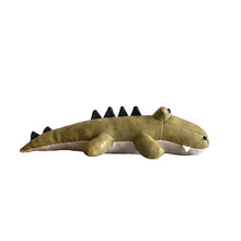 Load image into Gallery viewer, Leather Stuffed Animal  Crocodile
