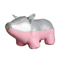 Load image into Gallery viewer, Leather Stuffed Animal Bookend/Doorstop
