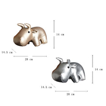Load image into Gallery viewer, Leather Stuffed Animal Bookend/Doorstop

