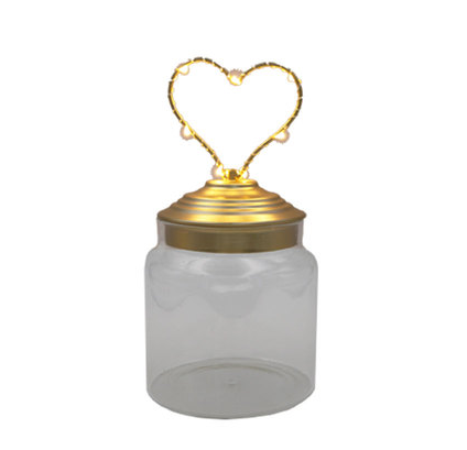 LED Light Jar Heart